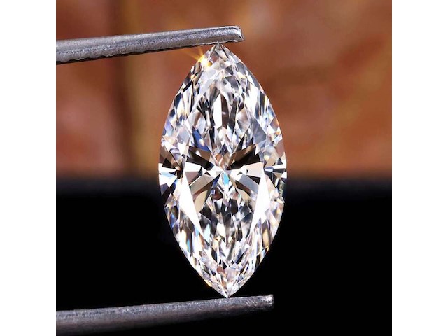 Diamant - 1.05 ct marquise brilliant ( igi gecertificeerd ) - afbeelding 1 van  4