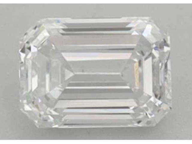 Diamant - 1.06 carat emerald geslepen diamant (gecertificeerd) - afbeelding 1 van  4