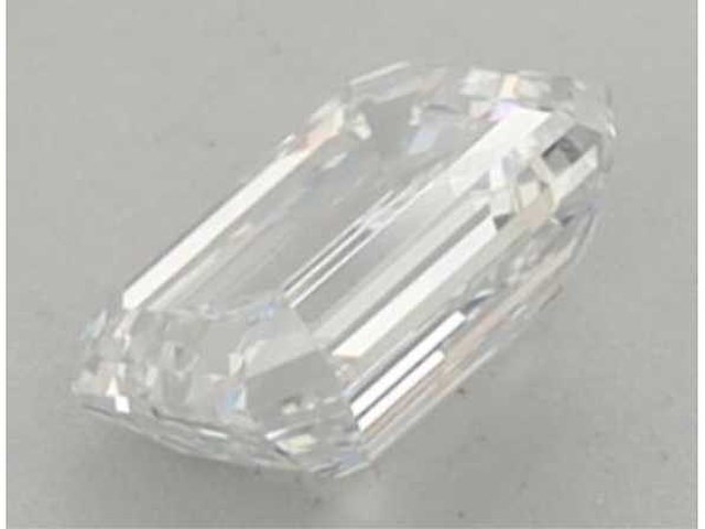 Diamant - 1.06 carat emerald geslepen diamant (gecertificeerd) - afbeelding 2 van  4