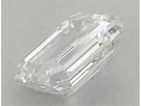 Diamant - 1.06 carat emerald geslepen diamant (gecertificeerd) - afbeelding 2 van  4
