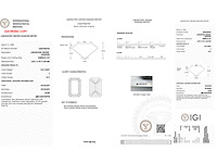 Diamant - 1.06 carat emerald geslepen diamant (gecertificeerd) - afbeelding 4 van  4