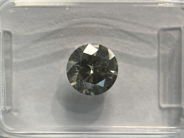 Diamant - 1.06 carat natuurlijk diamant (gecertificeerd) - afbeelding 2 van  3