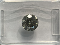 Diamant - 1.06 carat natuurlijk diamant (gecertificeerd) - afbeelding 2 van  3
