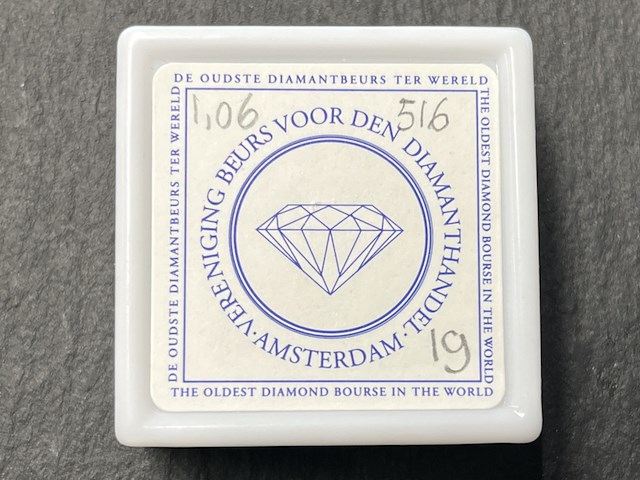 Diamant - 1.06 carat natuurlijke briljant geslepen diamant - afbeelding 2 van  4
