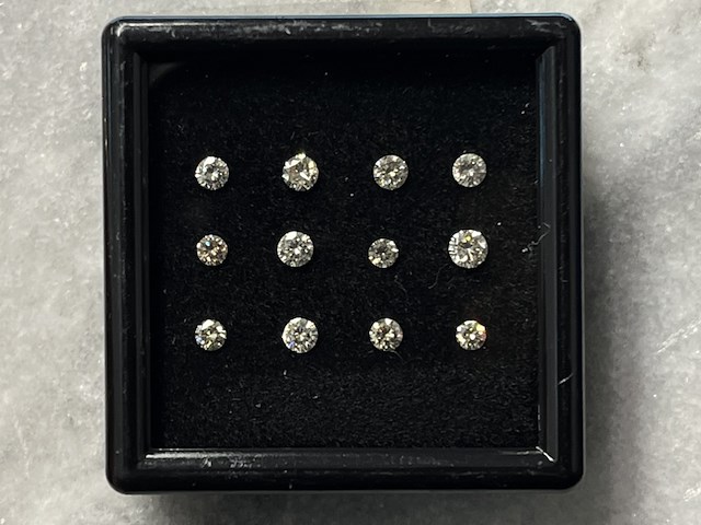 Diamant - 1.06 carat natuurlijke briljant geslepen diamant - afbeelding 1 van  4