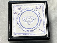 Diamant - 1.06 carat natuurlijke briljant geslepen diamant - afbeelding 2 van  4
