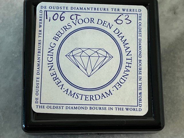 Diamant - 1.06 carat natuurlijke geslepen diamant - afbeelding 2 van  4