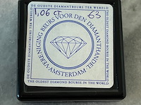 Diamant - 1.06 carat natuurlijke geslepen diamant - afbeelding 2 van  4