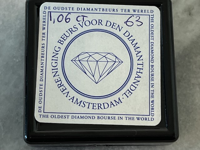 Diamant - 1.06 carat natuurlijke geslepen diamant - afbeelding 2 van  2
