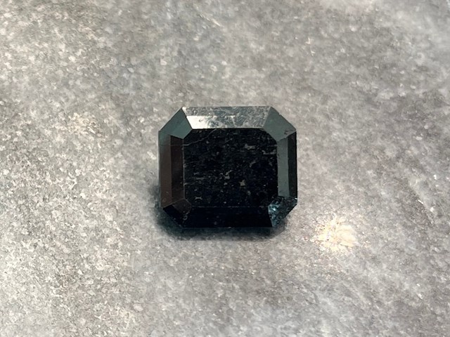 Diamant - 10.61 carat natuurlijke zwarte diamant - afbeelding 1 van  5