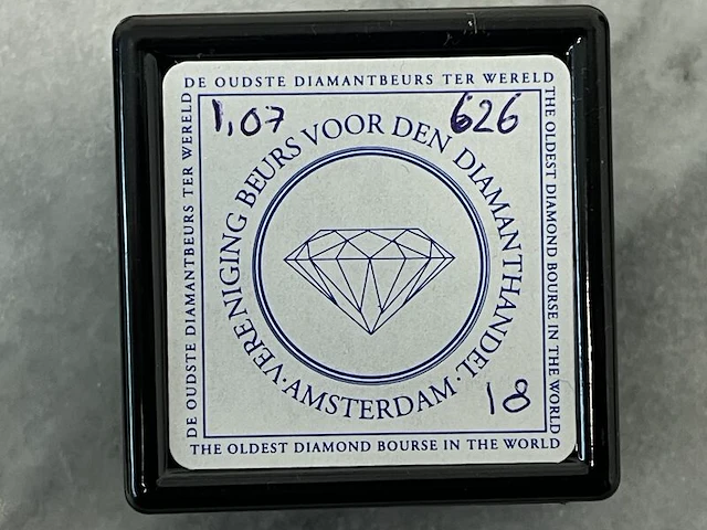 Diamant - 1.07 carat natuurlijk diamant - afbeelding 2 van  4