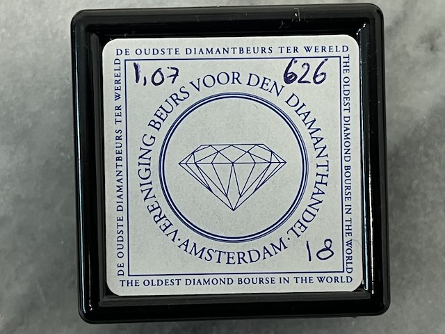 Diamant - 1.07 carat natuurlijke diamant - afbeelding 2 van  2