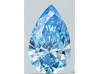 Diamant - 1.07 carat peer vorm geslepen diamant (gecertificeerd) - afbeelding 1 van  4