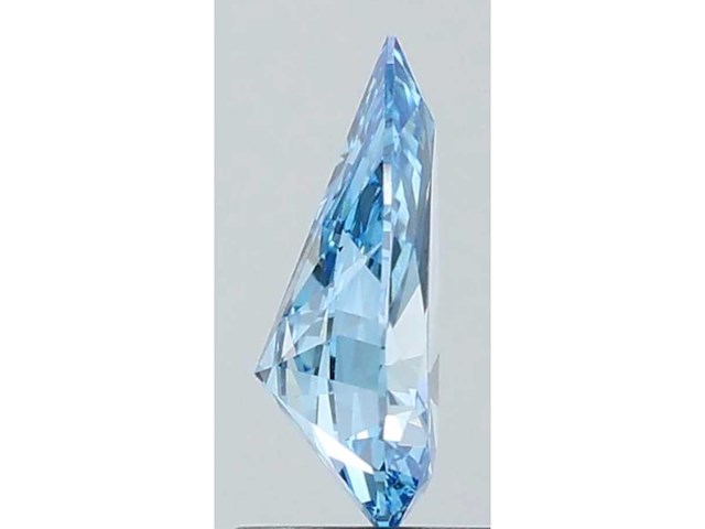 Diamant - 1.07 carat peer vorm geslepen diamant (gecertificeerd) - afbeelding 2 van  4