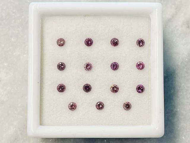 Diamant - 1.11 carat natuurlijke paarse diamant - afbeelding 1 van  4