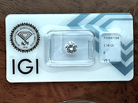 Diamant - 1.16 carat natuurlijke starcut briljant geslepen diamant (gecertificeerd)