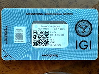 Diamant - 1.16 carat natuurlijke starcut briljant geslepen diamant (gecertificeerd) - afbeelding 2 van  5