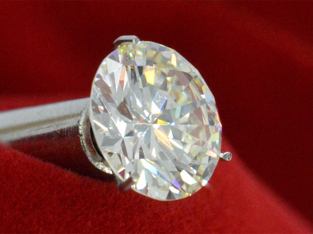Diamant - 1.24 carat briljant geslepen diamant met een hrd certificaat (gecertificeerd) - afbeelding 2 van  5