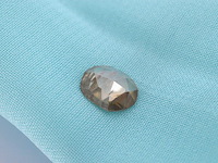 Diamant - 1.29 carat natuurlijke champagne gekleurde roos diamant (gecertificeerd) - afbeelding 1 van  4
