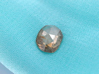 Diamant - 1.29 carat natuurlijke fancy champagne gekleurde roos diamant (gecertificeerd) - afbeelding 1 van  2