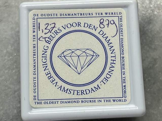 Diamant - 1.37 carat echte diamant - afbeelding 2 van  4