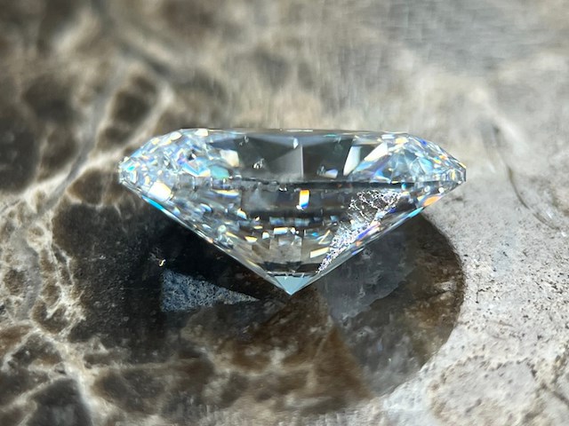 Diamant - 1.50 carat natuurlijke ovaal geslepen diamant (gecertificeerd) - afbeelding 2 van  6