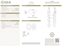 Diamant - 1.50 carat natuurlijke ovaal geslepen diamant (gecertificeerd) - afbeelding 3 van  6