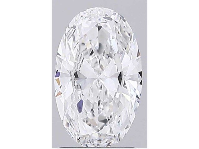 Diamant - 1.50 carat ovaal geslepen diamant (gecertificeerd) - afbeelding 1 van  4