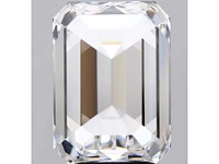 Diamant - 1.51 carat emerald geslepen diamant (gecertificeerd) - afbeelding 1 van  4