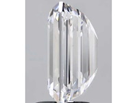 Diamant - 1.51 carat emerald geslepen diamant (gecertificeerd) - afbeelding 2 van  4