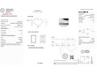 Diamant - 1.51 carat emerald geslepen diamant (gecertificeerd) - afbeelding 3 van  4