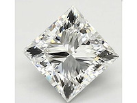 Diamant - 1.51 carat prinses geslepen diamant (gecertificeerd) - afbeelding 1 van  4