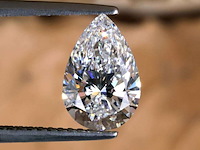 Diamant - 1.52ct pear cut ( igi gecertificeerd ) - afbeelding 1 van  6