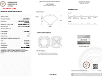 Diamant - 1.54ct asscher cut ( igi gecertificeerd ) - afbeelding 4 van  6