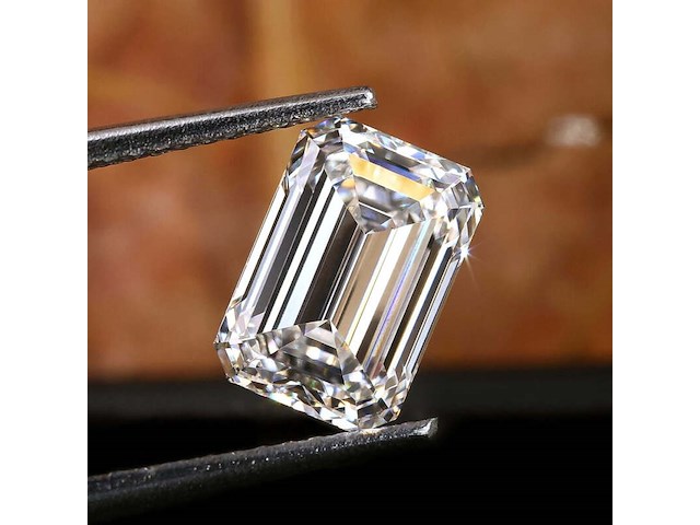 Diamant - 1.54ct emerald cut ( igi gecertificeerd ) - afbeelding 1 van  5