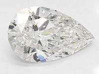 Diamant - 1.55 carat peer vorm geslepen diamant (gecertificeerd) - afbeelding 1 van  5