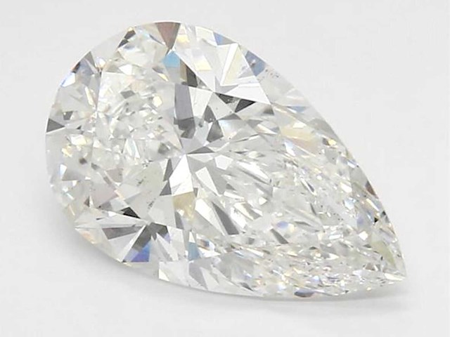 Diamant - 1.55 carat peer vorm geslepen diamant (gecertificeerd) - afbeelding 2 van  5
