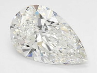 Diamant - 1.55 carat peer vorm geslepen diamant (gecertificeerd) - afbeelding 2 van  5