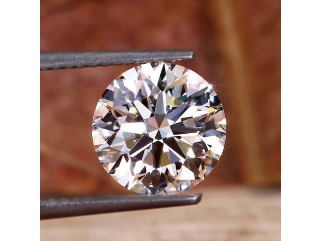 Diamant - 1.56ct round brilliant cut (igi gecertificeerd) - afbeelding 1 van  5