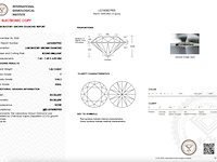 Diamant - 1.56ct round brilliant cut (igi gecertificeerd) - afbeelding 3 van  5