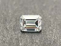 Diamant - 1.57 carat natuurlijke emerald geslepen diamant (gecertificeerd) - afbeelding 1 van  6