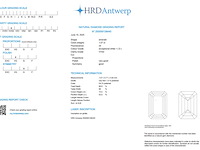 Diamant - 1.57 carat natuurlijke emerald geslepen diamant (gecertificeerd) - afbeelding 3 van  6