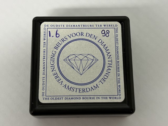 Diamant - 1.60 carat natuurlijke witte briljant geslepen diamant - afbeelding 2 van  4