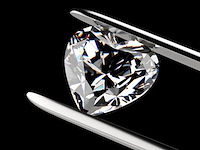 Diamant - 1.62ct heart cut ( igi gecertificeerd ) - afbeelding 3 van  5