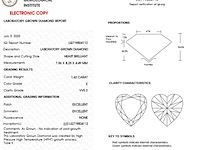 Diamant - 1.62ct heart cut ( igi gecertificeerd ) - afbeelding 5 van  5
