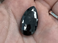 Diamant - 18.41 carat natuurlijke zwarte diamant (gecertificeerd) - afbeelding 2 van  4