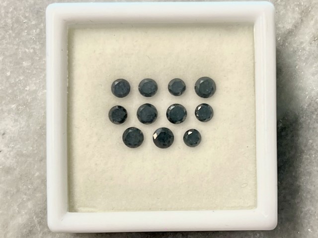 Diamant - 2.00 carat echte zwarte diamant (gecertificeerd) - afbeelding 1 van  2