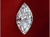 Diamant - 2.00 carat marquise geslepen diamant (gecertificeerd) - afbeelding 1 van  4