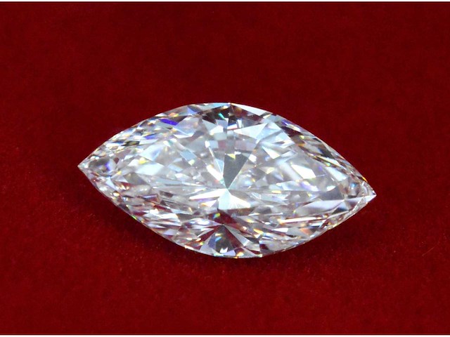 Diamant - 2.00 carat marquise geslepen diamant (gecertificeerd) - afbeelding 2 van  4