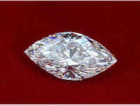 Diamant - 2.00 carat marquise geslepen diamant (gecertificeerd) - afbeelding 2 van  4
